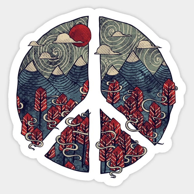 Peaceful Landscape Sticker by againstbound